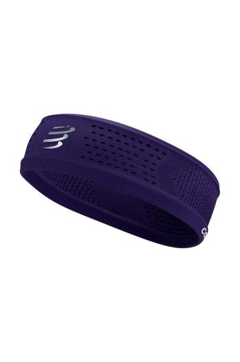 Čelenka Compressport Thin Headband On/Off fialová barva, XBNU3913