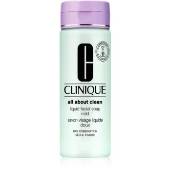 Clinique Liquid Facial Soap Mild tekuté mýdlo pro suchou a smíšenou pleť 200 ml