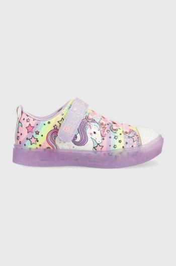 Dětské tenisky Skechers Twinkle Sparks Ice Unicorn fialová barva