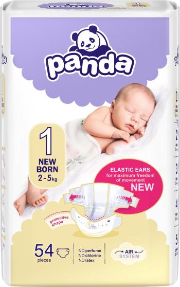 Eldobható pelenka PANDA New born 1-es méret (54 db)