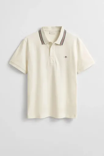 POLOKOŠILE GANT COLLAR TIPPING SS POLO CREAM