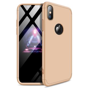 360° Ochranný kryt Apple iPhone XS Max zlatý