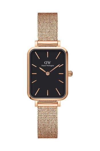 Hodinky Daniel Wellington Quadro Pressed růžová barva