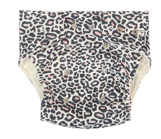 Mamatti Látková plenka EKO sada - kalhotky + 2 x plenka, Gepardík, vel. 5 - 14 kg