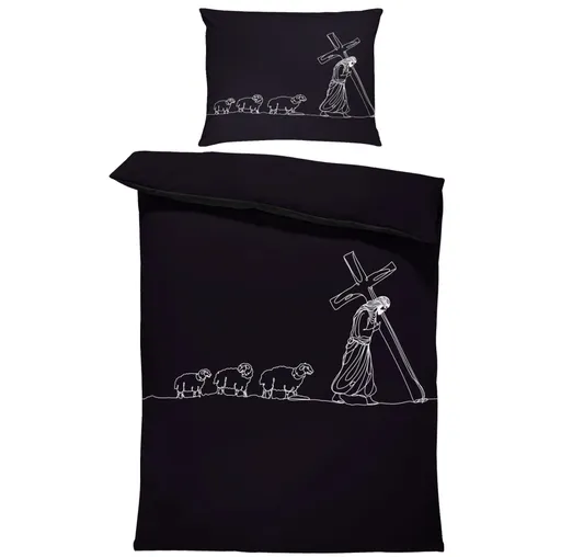 Povlečení Jesus & Sheep (Rozměr : 1x150/200 + 1x60/50)