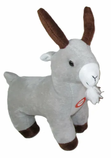 Plyšák Kozlík se zvukem bílý – 25 cm