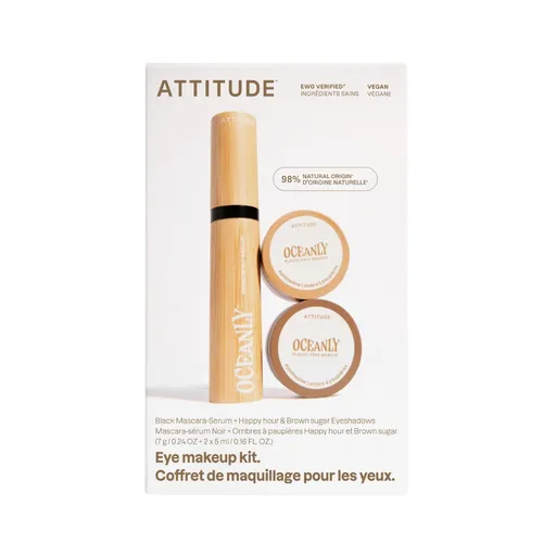 ATTITUDE Oceanly Set na líčení očí Brown 3 ks