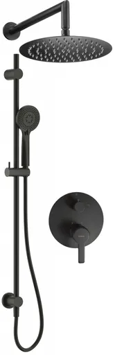 DEANTE Arnika nero Sprchový set pod omítku, s posuvnou tyčí se sprchovou hlavicí NAC_N6QP