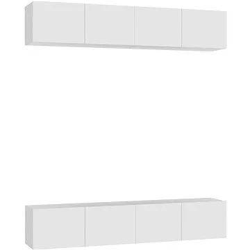 SHUMEE 4 ks bílá 80 × 30 × 30 cm (3074451)