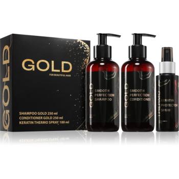 Brazil Keratin Luxury Gold dárková sada pro suché a poškozené vlasy