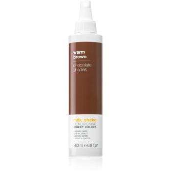 Milk Shake Direct Colour tónovací kondicionér pro intenzivní hydrataci Warm Brown 200 ml