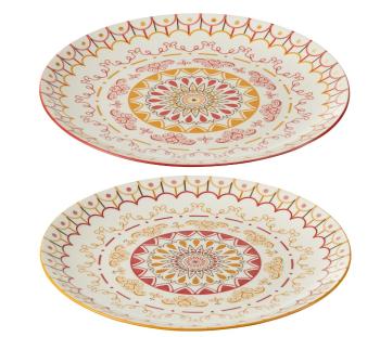 Set 2ks porcelánový jídelní talíř Plate Jam - Ø27*2cm 34731