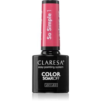 Claresa SoakOff UV/LED Color So Simple gelový lak na nehty odstín 1 5 g