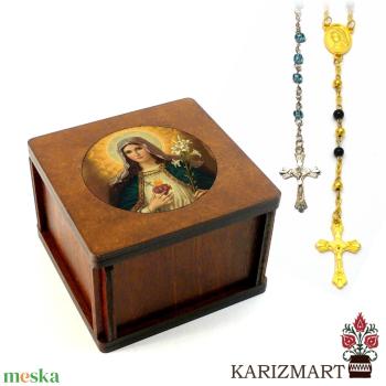 ✟ Rózsafüzér díszdobozzal #DD01-RF-4