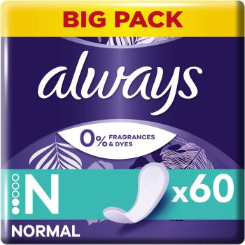 Egészségügyi betét ALWAYS Daily Fresh Normal 0% illatanyag és festék 60 db