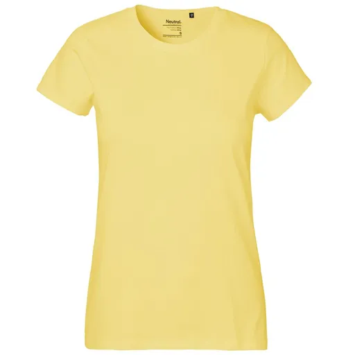 Neutral Dámské tričko Classic z organické Fairtrade bavlny - Dusty yellow | XL