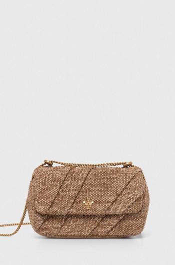 Kabelka Tory Burch Kira Draped Raffia Mini béžová barva, 154829.211