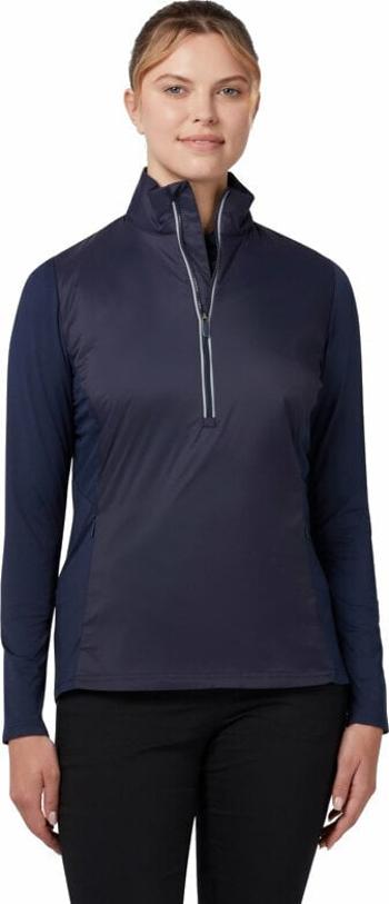 Callaway Mixed Media 1/4 Zip Water Resistant Peacoat L Bunda