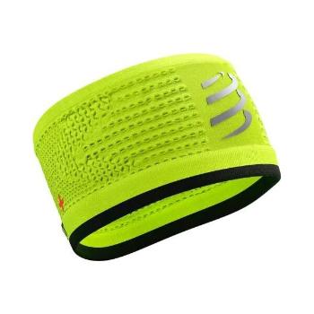 Compressport HEADBAND ON/OFF Běžecká sportovní čelenka, reflexní neon, velikost