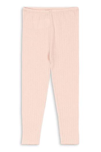 Legíny Konges Sløjd MINNIE PANTS GOTS ružová farba, KS103395