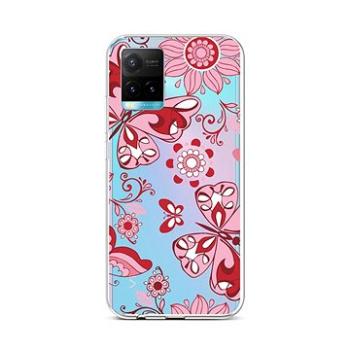 TopQ Vivo Y33s silikon Pink Butterfly 68090 (Sun-68090)