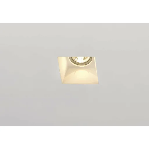 SLV BIG WHITE PLASTRA, vestavné svítidlo, QPAR51, hranaté, bílá sádra, max. 35 W 148071