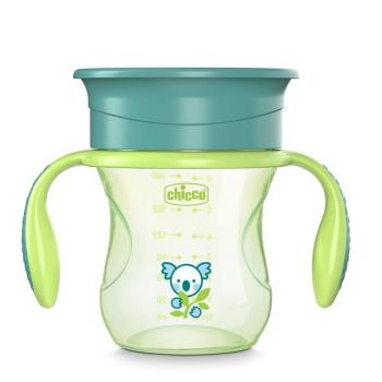 Chicco hrneček 360 s držadly 200 ml zelená