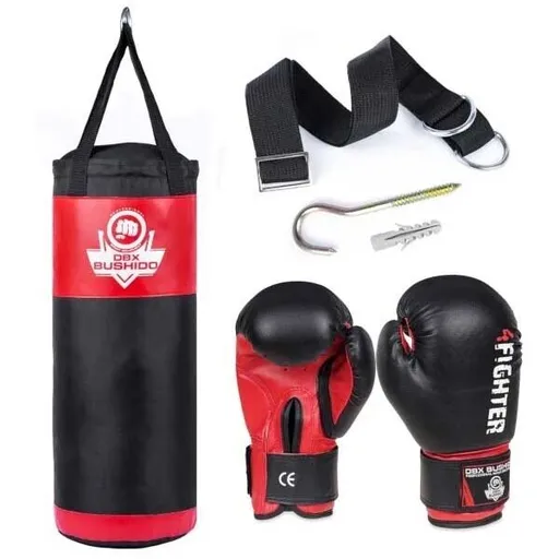 BUSHIDO DBX KIDS60.2 Sada pro trénink boxu, černá, velikost