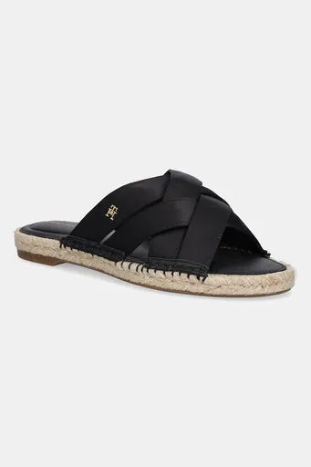 Pantofle Tommy Hilfiger SATIN ESPADRILLE MULE
