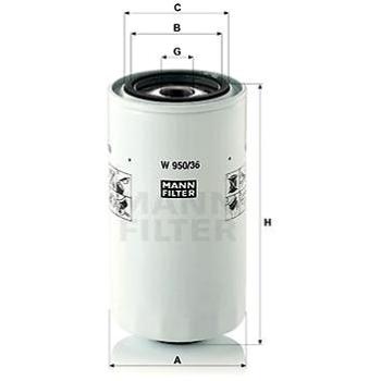 MANN-FILTER W950/36 pro vozy IVECO (W950/36)