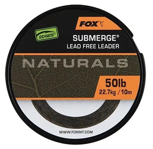 Fox Šňůra Bez Olověného Jádra Naturals Leader 10 m - 50lb,Fox Šňůra Bez Olověného Jádra Naturals Leader 10 m - 50lb