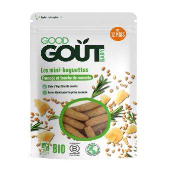 Good Gout BIO Mini bagetky s rozmarýnem a sýrem 10m+ 70 g