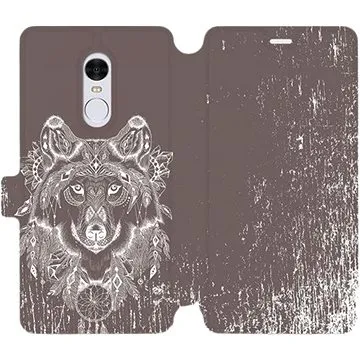 Flipové pouzdro na mobil Xiaomi Redmi Note 4 Global - V064P Vlk a lapač snů (5903226123476)