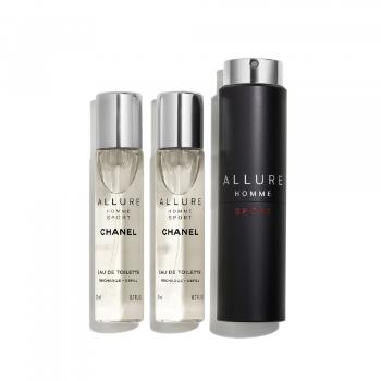 CHANEL Allure homme sport Toaletní voda v plnitelném cestovním rozprašovači - EAU DE TOILETTE 3X20ML 3x 20 ml