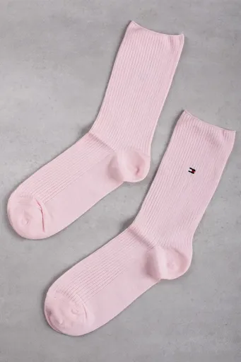 Světle růžové ponožky Premium Refined Rib