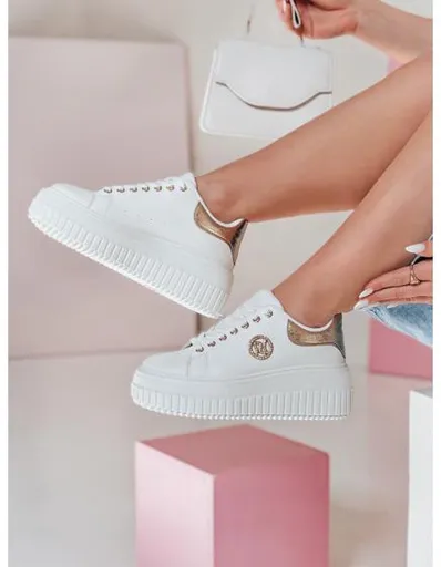 Dámské tenisky na platformě KITNOT zlaté