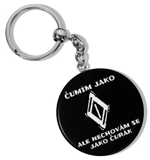 Kulatá klíčenka Čumím jako ♢