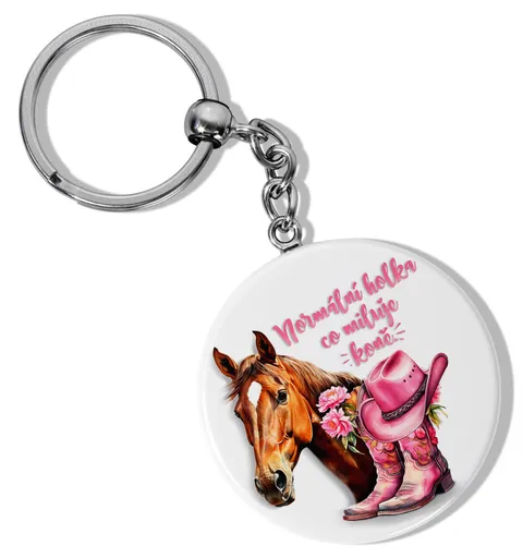 Klíčenka kulatá – Holka, co miluje koně