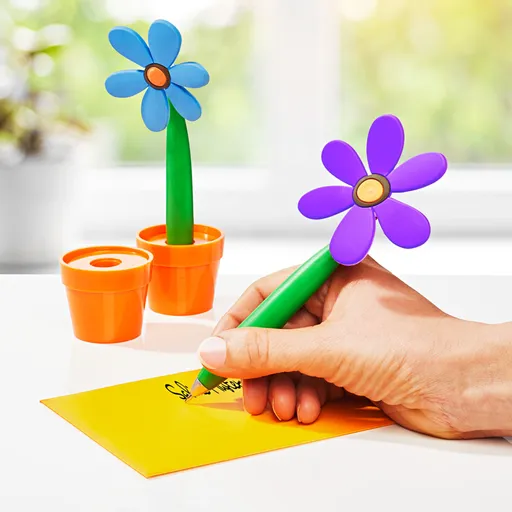 2 kuličková pera Květina