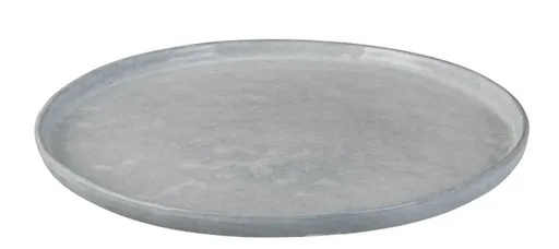 Modrý keramický jídelní talíř  Shiny blue - Ø 28 cm 3306