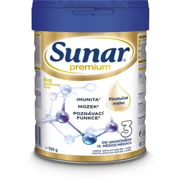 Sunar Premium 3 batolecí mléko 700 g (8592084417659)