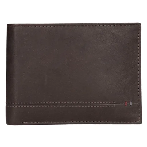 Kožená pánská peněženka Lerros Roman - tmavě hnědá