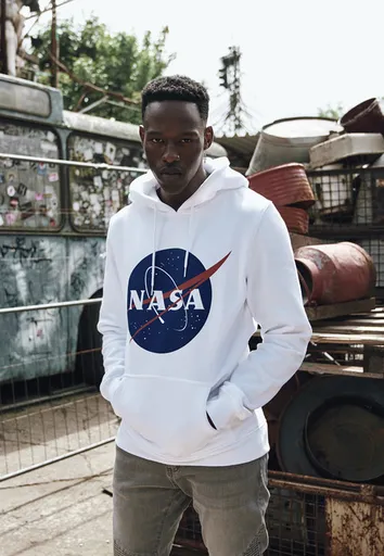 Mr. Tee NASA Hoody white - M