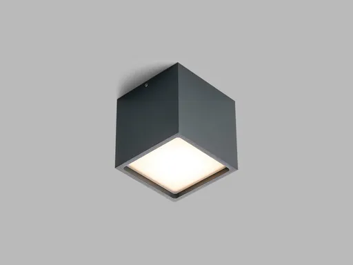 LED2 5111134D Venkovní stropní svítidlo CUBE, A DALI/PUSH 12W 3000K antracit