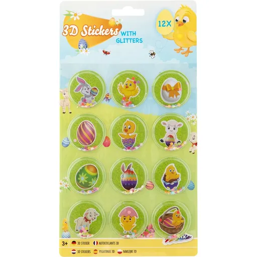 Samolepky Velikonoční 3D třpytivé