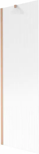 MEXEN/S Next vanová zástěna FIX 60 x 150, proužky, měď kartáčovaná 895-060-000-00-09-65