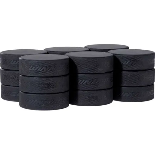 WINNWELL HOKEJOVÝ PUK OFICIÁLNÍ (18KS) BOX Hokejový puk, černá, velikost