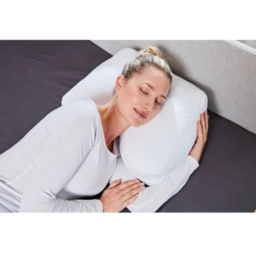 Polštář na spaní na boku s bavlněným potahem