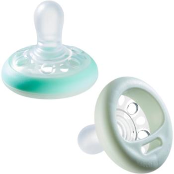 Tommee Tippee Closer To Nature Breast-like Natural Night 0-6m dudlík 2 ks