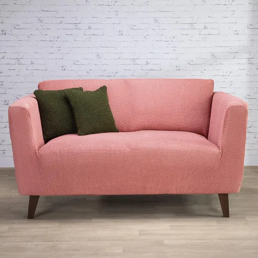 Super strečové potahy NIAGARA korálová trojkřeslo (š. 180 - 230 cm)